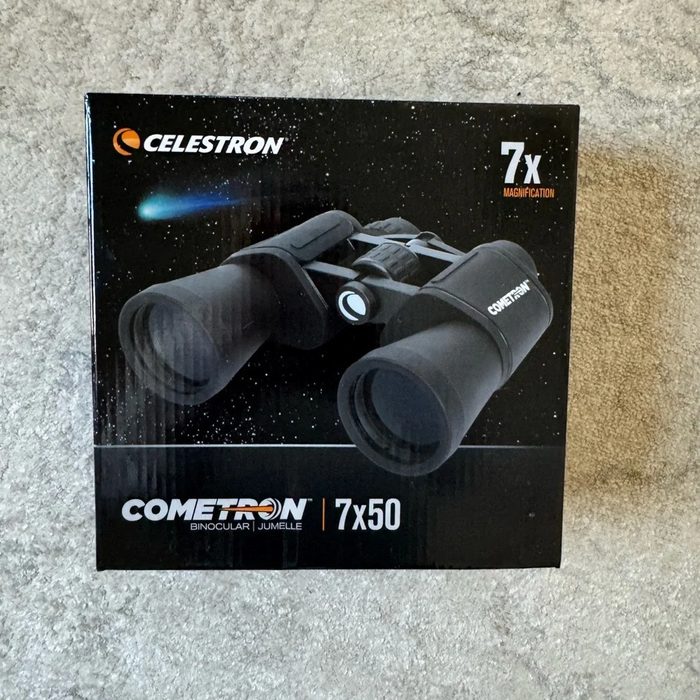 *New and Unboxed* Celestron Cometron 7X50 Black Binoculars